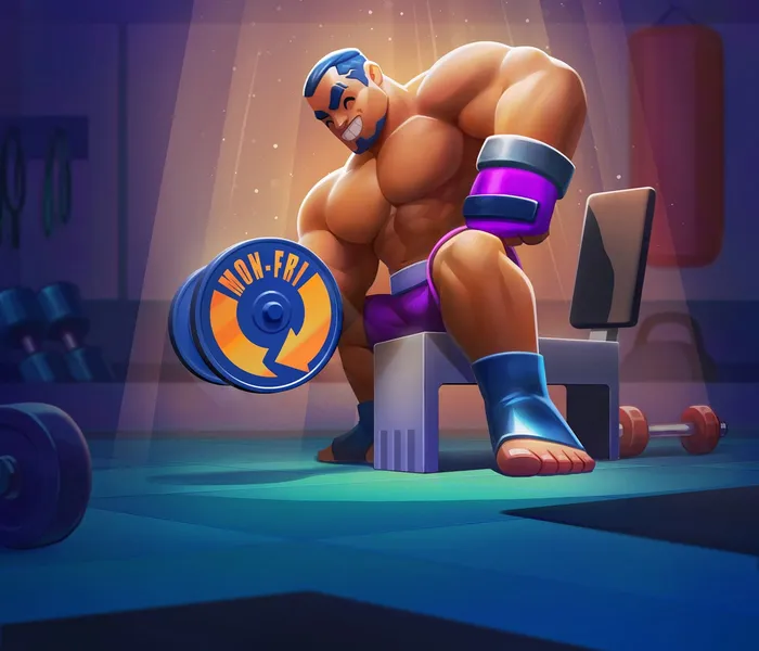 Μαχητής του BigClash στο γυμναστήριο, ημερήσιο cashback 15%